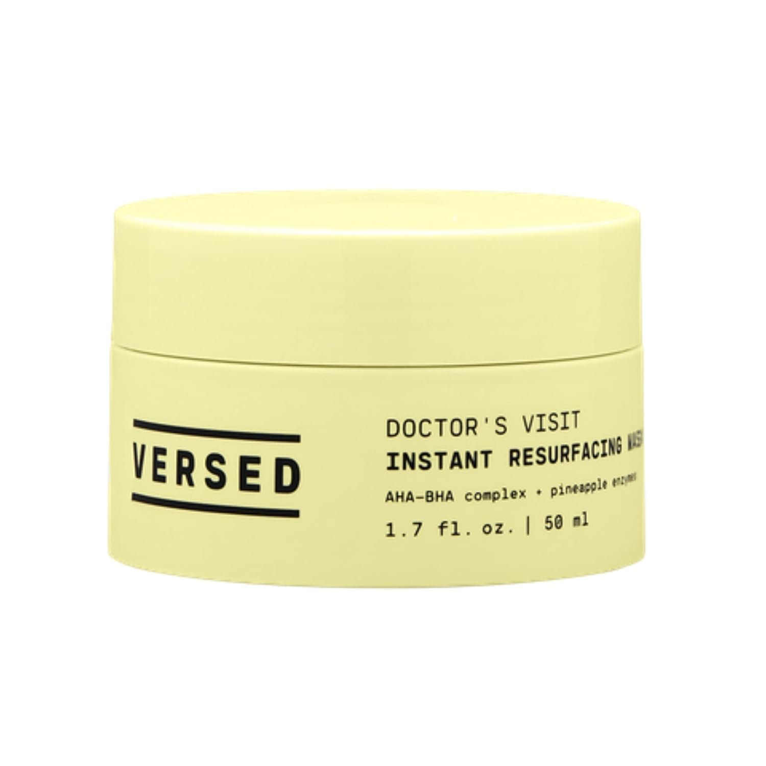 Versed Doctor’s Visit Instant Resurfacing Face Mask – AHA, BHA and Enzyme Exfoliating Mask Helps Reduce Hyperpigmentation – Smooth and Moisturize Skin with Vitamin C – Vegan (1.7 fl oz)