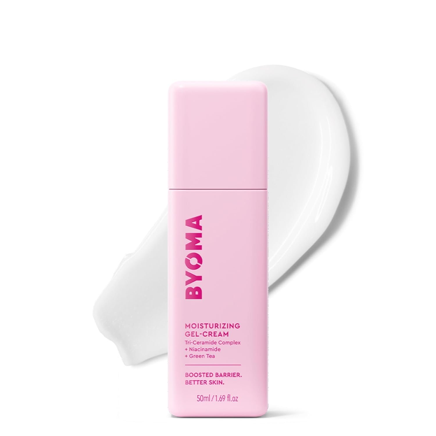BYOMA Moisturizing Gel Cream – Barrier Repair Cream/Gel Face Lotion with Niacinamide and Green Tea – Ceramide Face Moisturizer for Dry Skin – Alcohol Free, Oil Free Face Moisturizer – 1.69 fl. oz