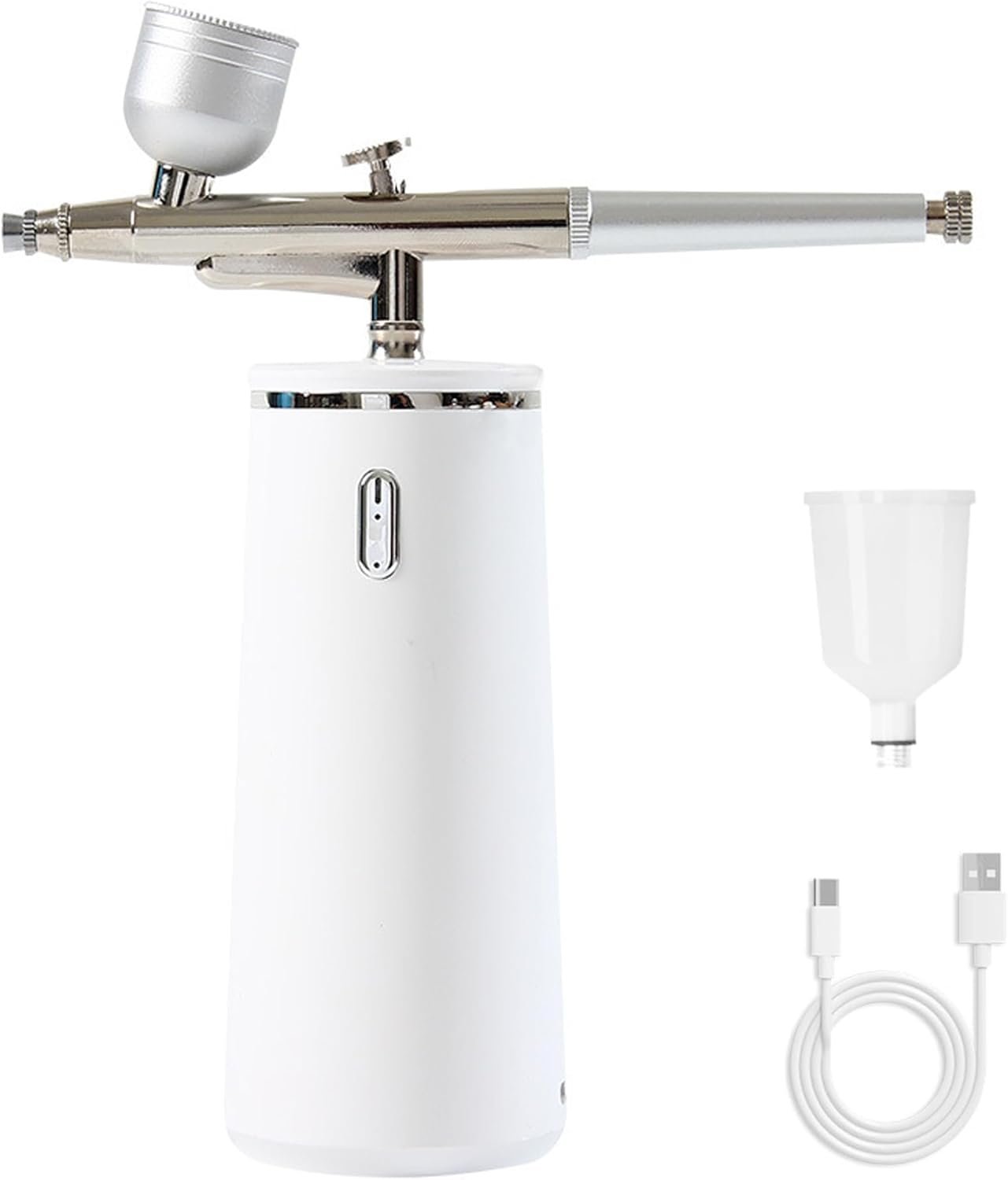 Microtree Nano Facial Steamer – Rechargeable & Portable High Pressure Face Oxygen Sprayer Machine, 0.3mm Nozzle Micro Mist Skin Hydrator, Essential Water Infusion Facial Spa Treatment, White