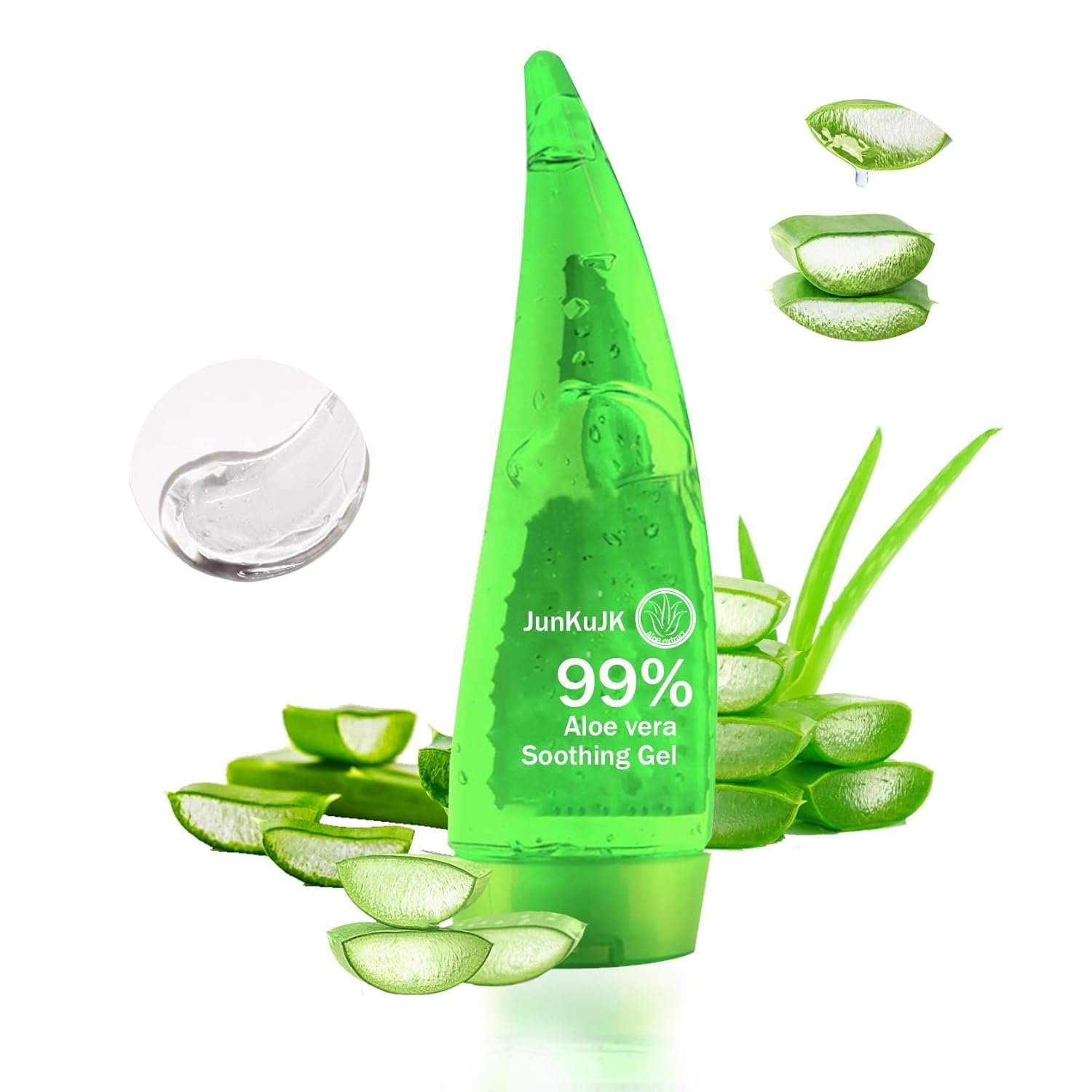 99% Purity Aloe Vera Gel,260ml – Hydrating Aloe Vera Gel for Face and Skin,No Sticky Moisturizing Aloe Gel A