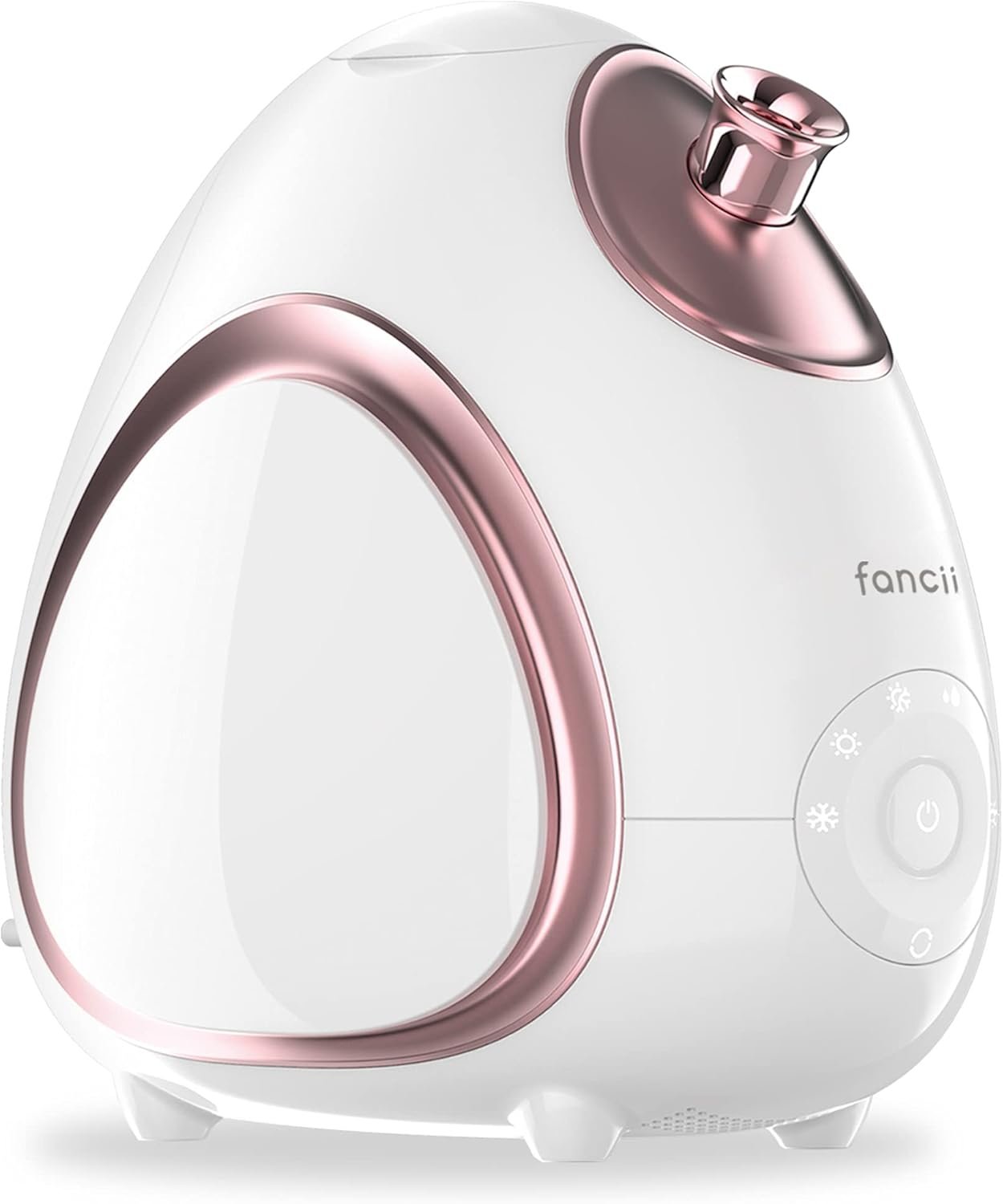 Fancii Nano Ionic Facial Steamer Hot & Cool with Aromatherapy and 6 Spa Settings – 30 Min Steam Time – Professional Home Face Sauna for Moisturizing & Pore Cleansing, Rivo