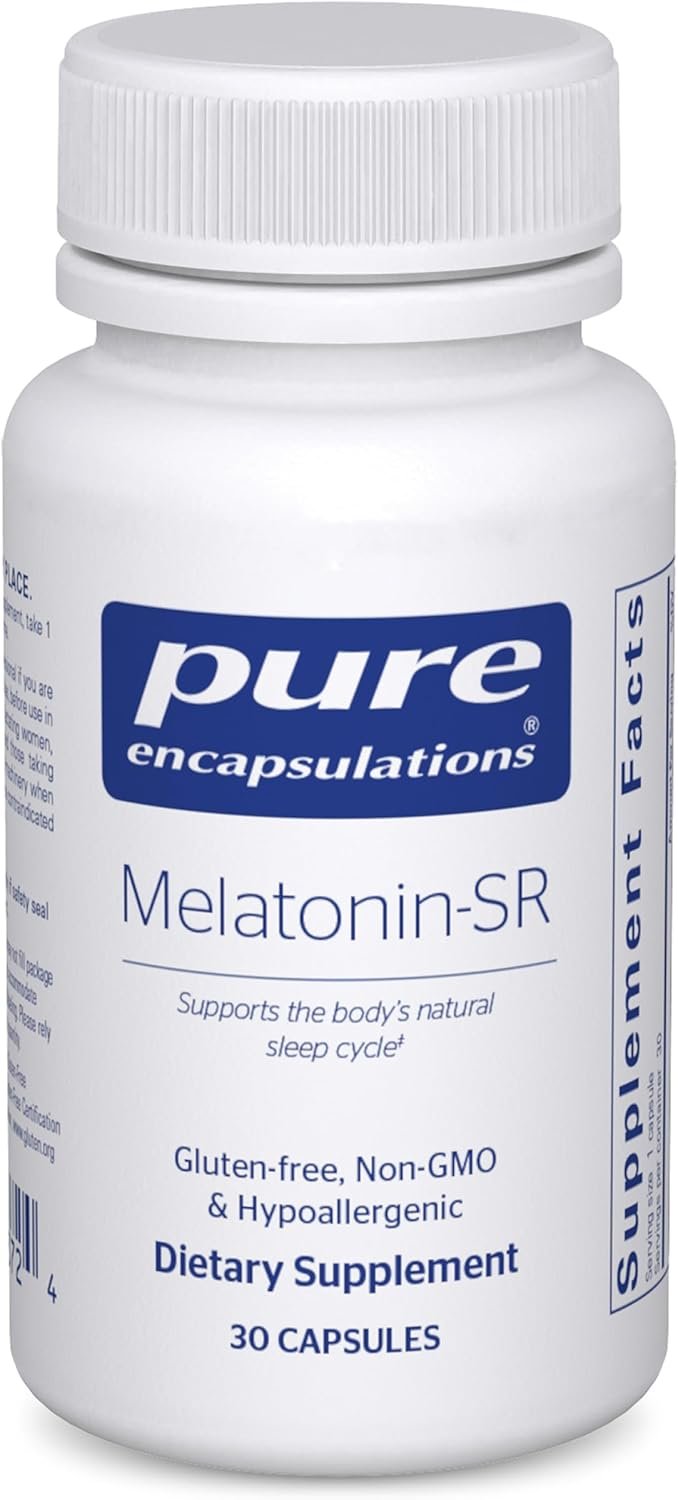 Pure Encapsulations Melatonin-SR – Extended Release Melatonin – Supports Restful Sleep* – Sleep Supplement – Gluten Free & Vegan – 30 Capsules