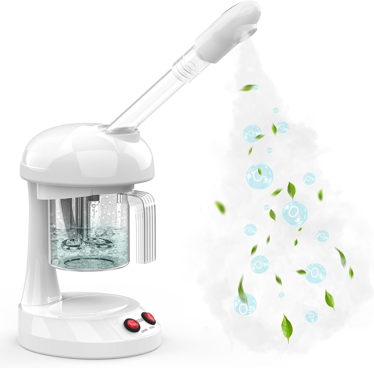 Facial Steamer – TASALON Ozone Face Steamer for Facial Deep Cleaning, Portable Facial Steamer with Removable Water Tank, Nano Ionic Face Steamer for Home Salon Spa or Personal Care