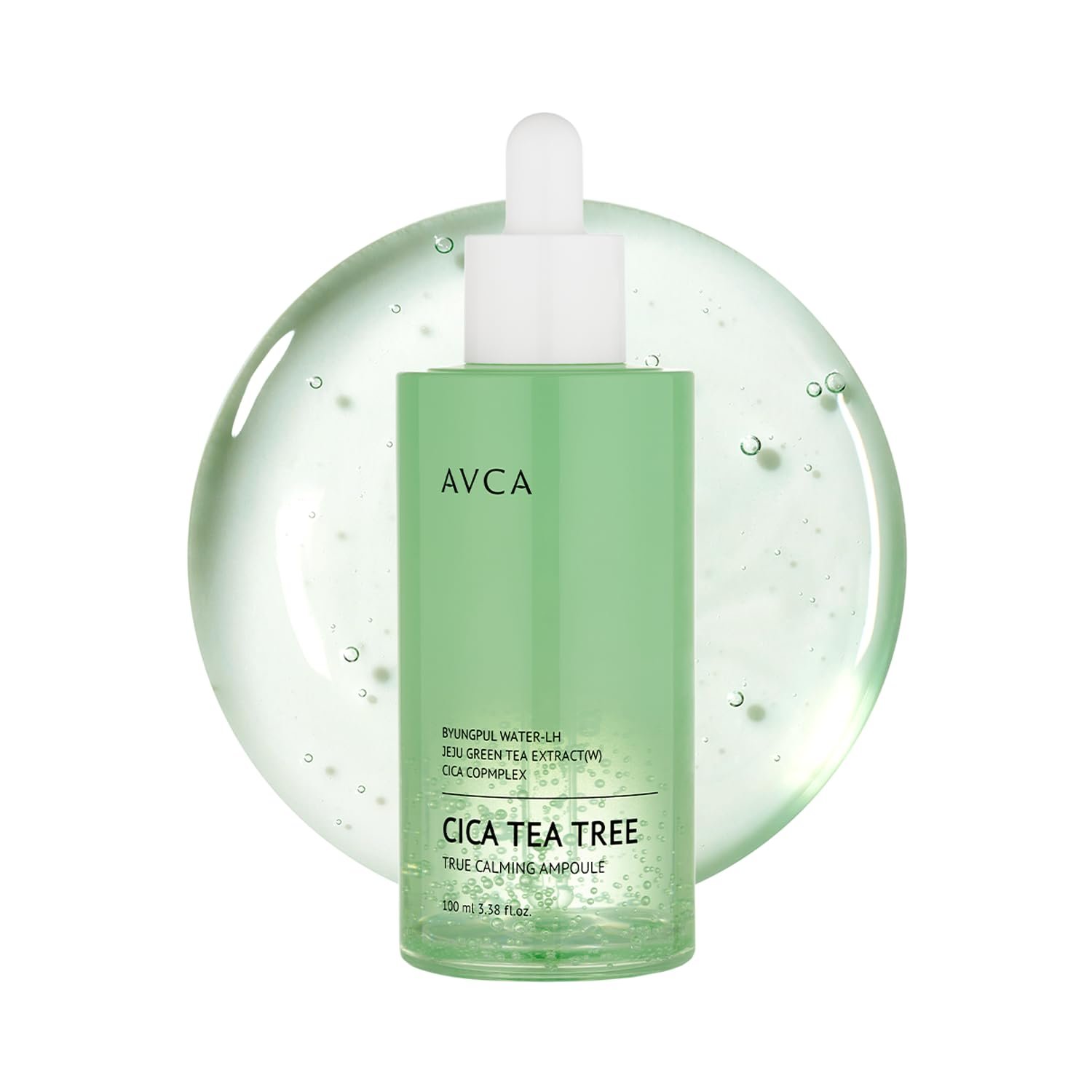 AVCA Cica Tea Tree Calming Serum 100ml(3.38 fl. oz) – Soothing for Redness & Sensitive, Blemish-Prone Skin, Oil Control,Korean Skincare
