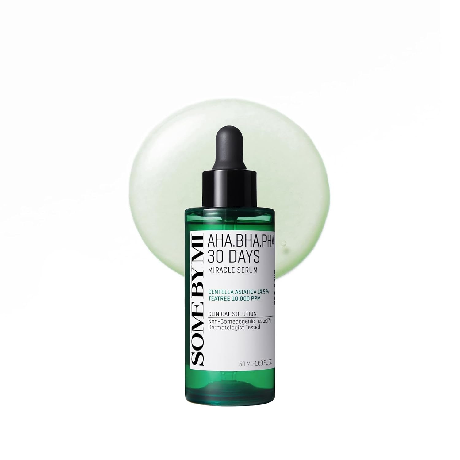SOME BY MI AHA BHA PHA 30 Days Miracle Serum – 1.69oz, 50ml – Daily Centella Ampoule Serum with Niacinamide for Soothing, Calming and Clear Skin – Pore, Sebum and Blackhead Care – Korean Skin Care