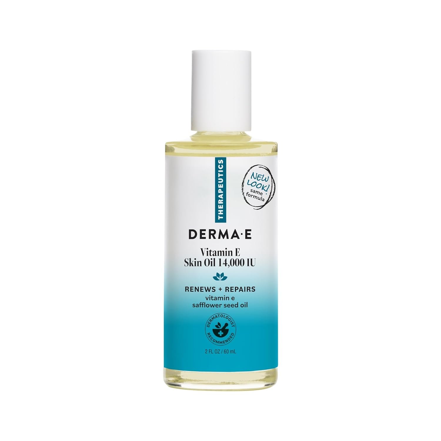 Derma E Vitamin E Skin Oil – 14,000 IU Safflower Face Oil – Hypoallergenic, Fragrance Free Facial Skin Care – Nourishes and Conditions, 2 fl oz