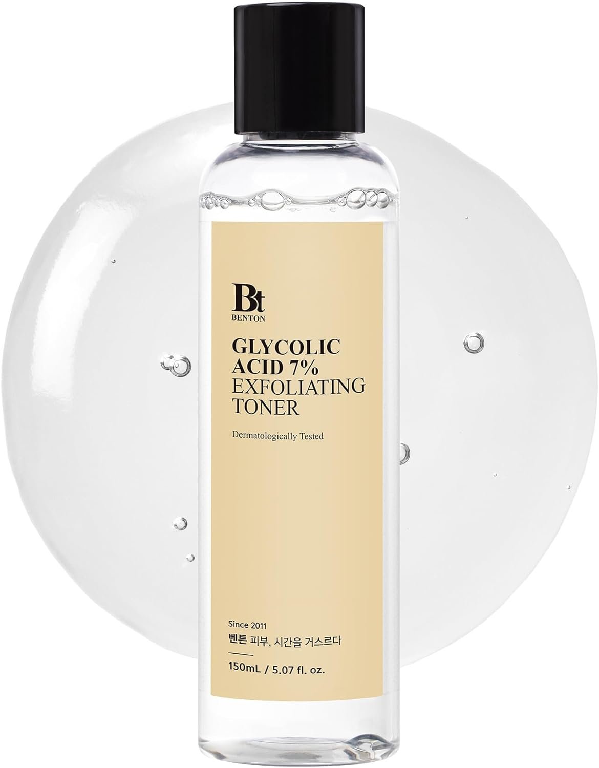 Benton Glycolic Acid 7% Exfoliating Toner with Niacinamide – Gentle AHA Toner for Brighter Skin & Even Tone – Balances Oil & Moisture – Hydrating, Cruelty-Free Korean Skin Care