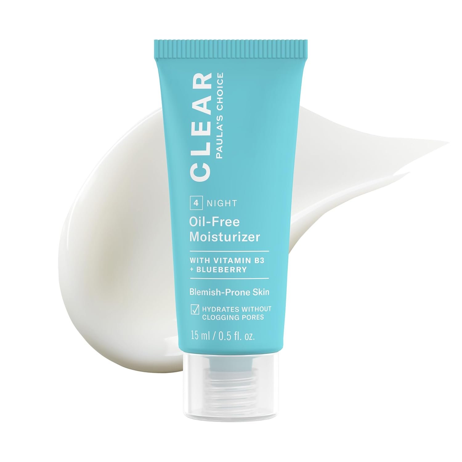 Paula’s Choice CLEAR Oil-Free Face Moisturizer, Lightweight Facial Cream for Acne-Prone Skin, Hyaluronic Acid, Pore-Minimizing Niacinamide, Soothing Antioxidants, Calms Redness, Fragrance- Free