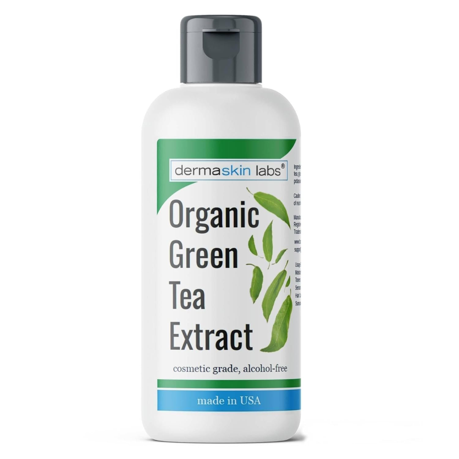 Organic Green Tea Extract – Cosmetic Grade for DIY Skincare Serums, Creams, Lotions & Masks – Soothing EGCG-Rich Botanical Ingredient for Face & Body Formulations – Alcohol Free