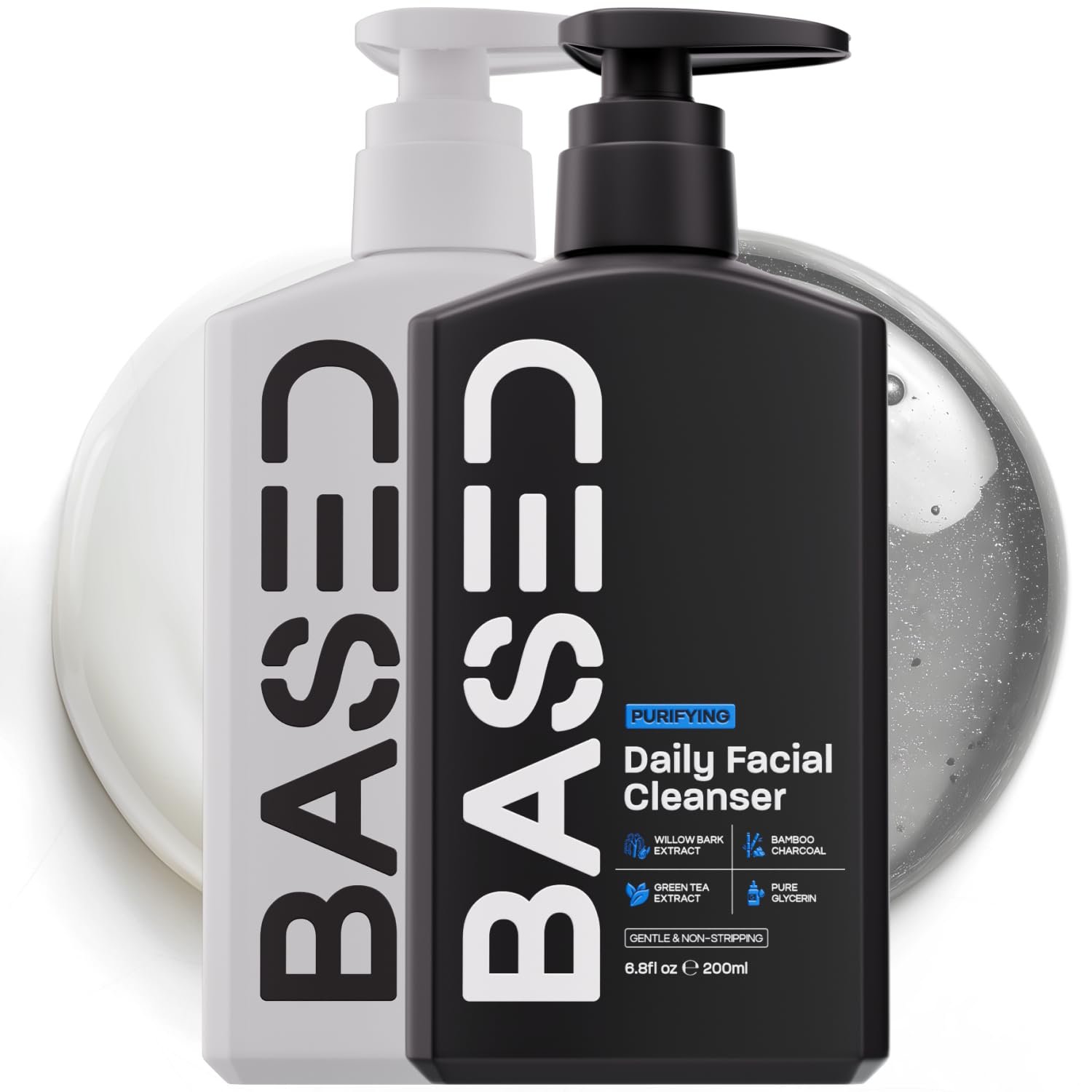 BASED Daily Skincare Duo | Purifying Face Wash + Restoring Moisturizer | Built For All Skin Types | High-Performance Ingredients | Hormone Safe – No Endocrine Disruptors