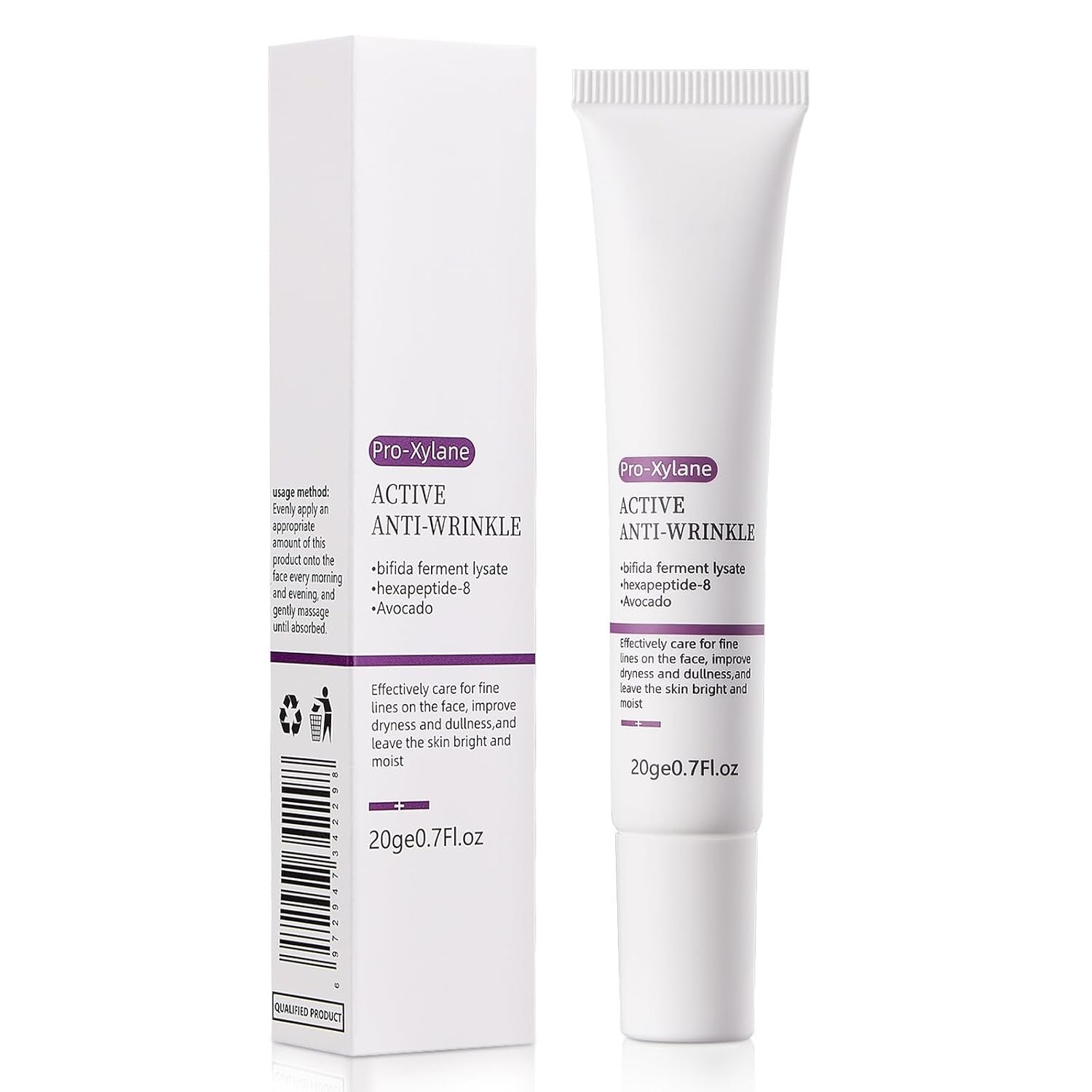 Retinol Eye Cream,Eye Serum for Dark Circles,5% Pro-Xylane Active Anti-Wrinkle Eye Cream,Dark Circles, and Fade Wrinkles, Fine Lines, Puffy eye Skin Care Treatment for Women and Men,0.7Oz