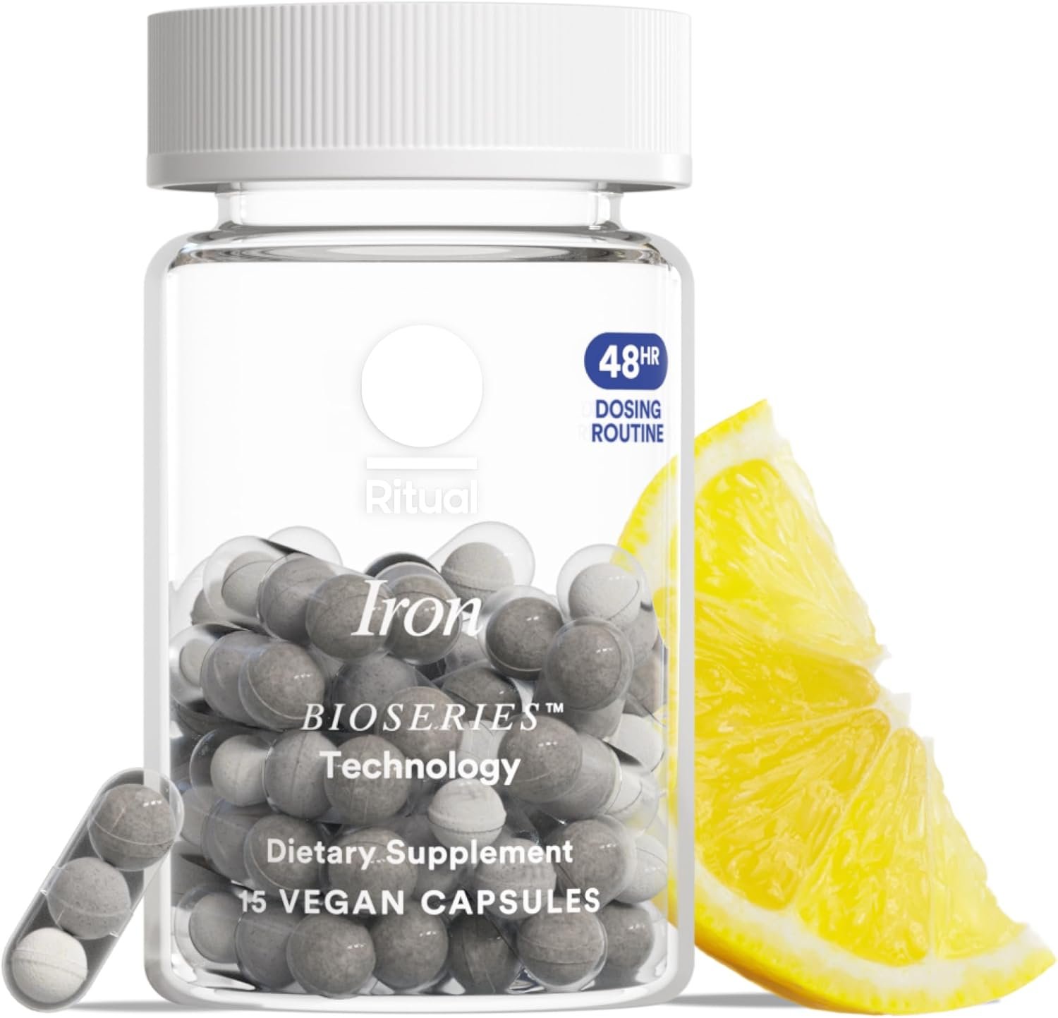 Ritual Iron Bisglycinate Supplement – 60mg – Gentle Support for Women with Low Iron Levels & Blood Boosting
