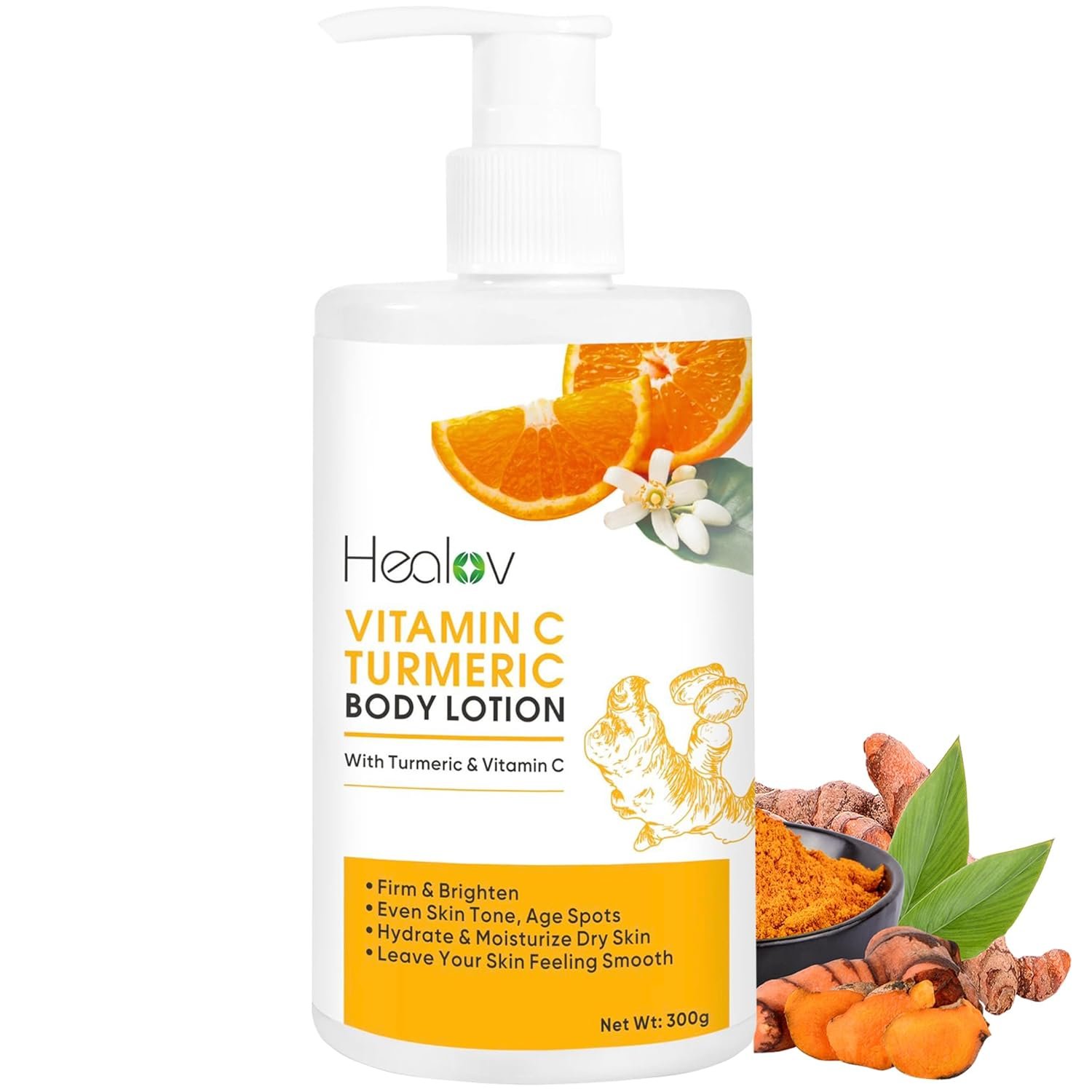 Turmeric Lotion for Dark Spots – Natural Skin Brightening Body Lotion – Turmeric Face Cream to Cleanse Skin, Fight Acne, Even Tone, Clear Scars, and Sun Damage – Dark Spot Cream for Hyperpigmentation