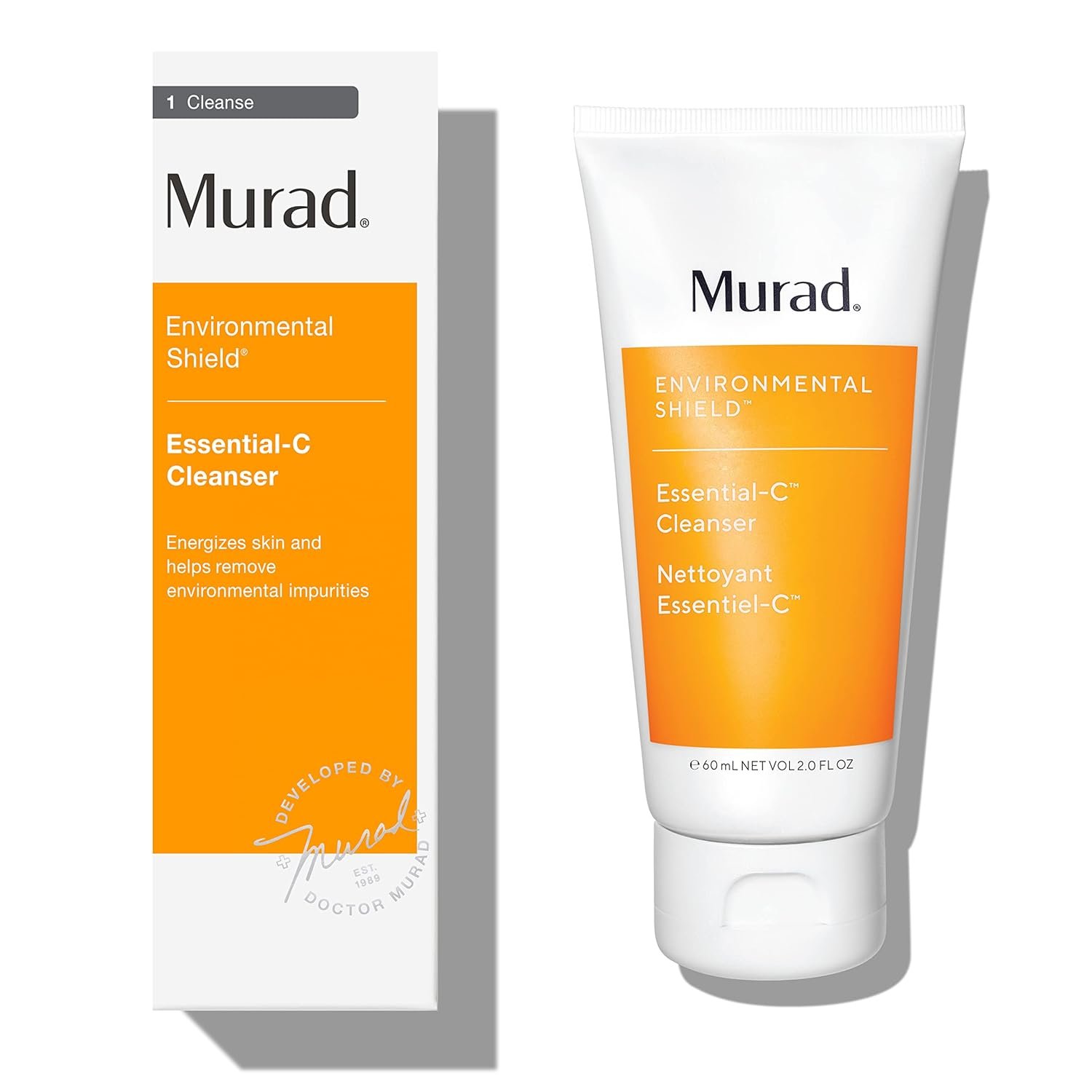 Murad Essential-C Facial Cleanser – Foaming Gel Face Wash- Vitamin C & Antioxidant Rich Treatment Backed by Science