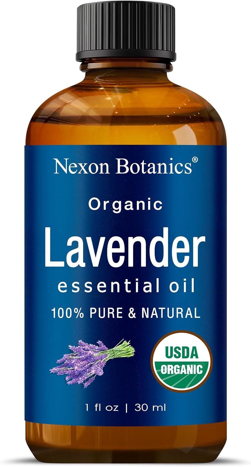 Organic Lavender Essential Oil 30 ml – Pure, Natural Oils for Aromatherapy, Diffusers, DIY, Candle and Soap Making Scent – Nexon Botanics